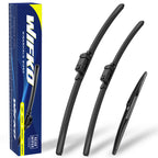 Wifko Windshield Wiper Blades for Ford Focus MK3 Kombi Turnier 2011-2018, Front and Rear Replacement