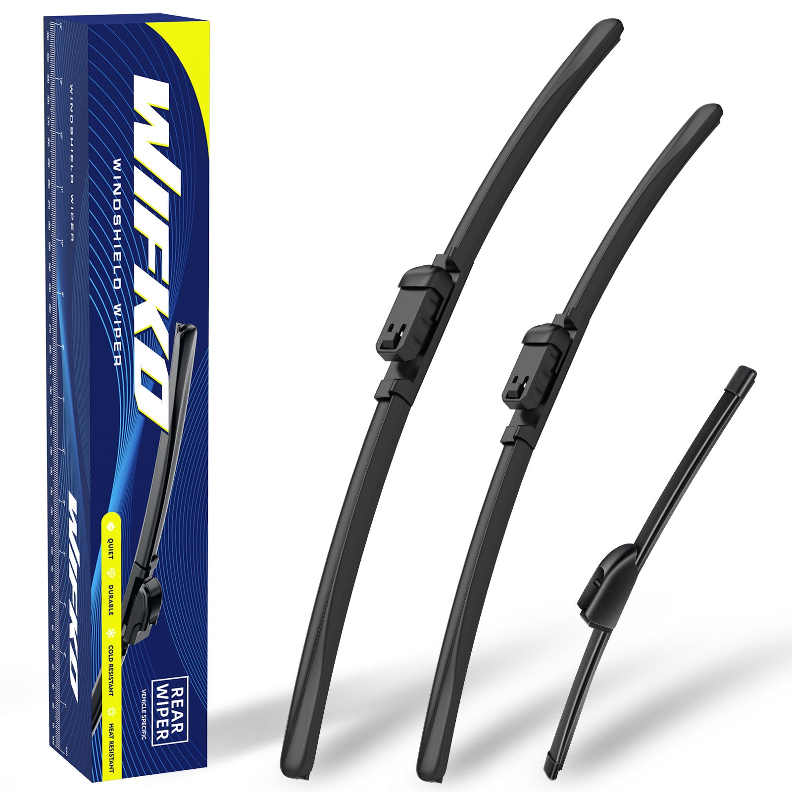 Wifko Windshield Wiper Blades for Alfa Romeo Stelvio 2017-2026, Front and Rear Replacement