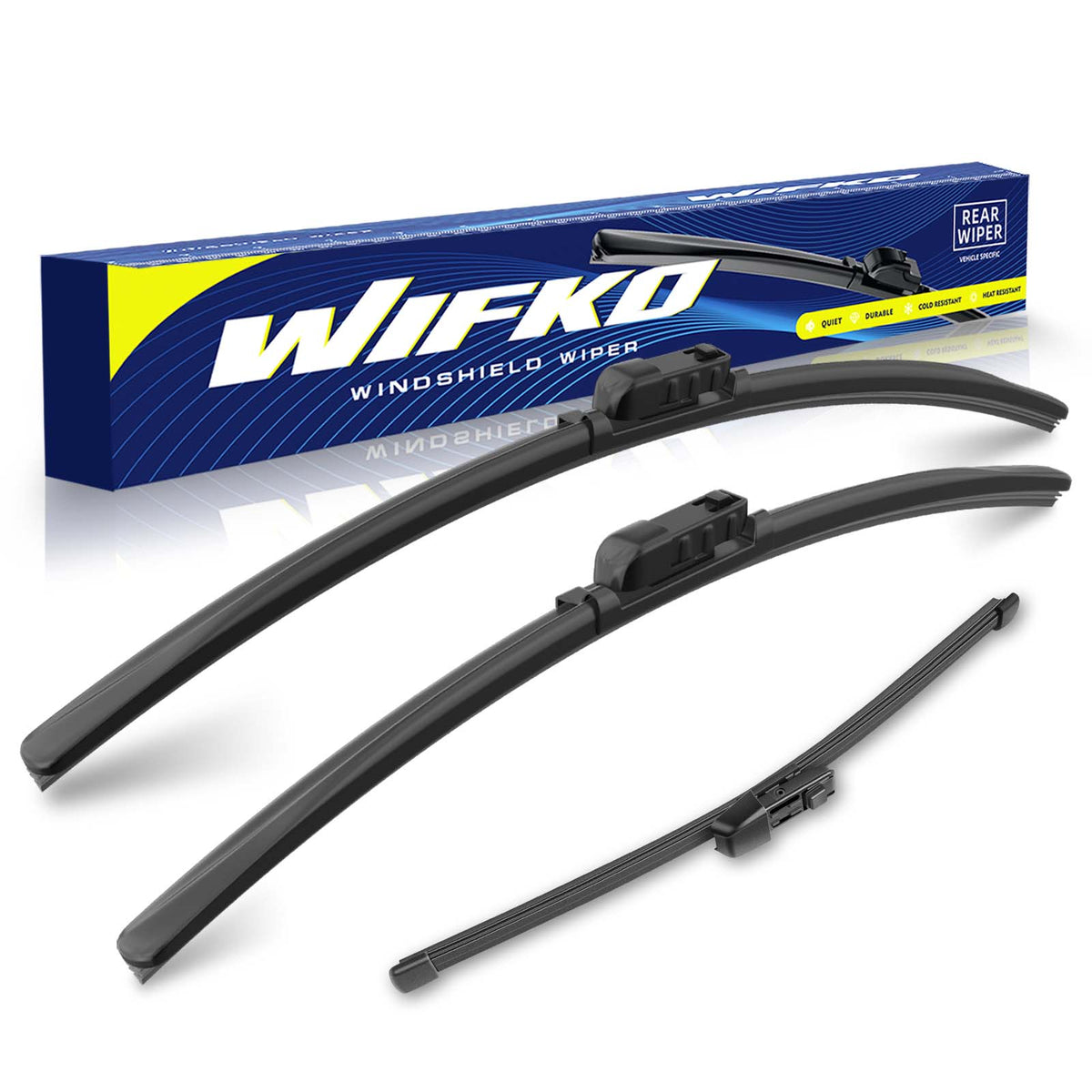 Complete Wiper Blades Kit for Volkswagen VW Golf 6 2008-2012, Front & Rear Wipers Included
