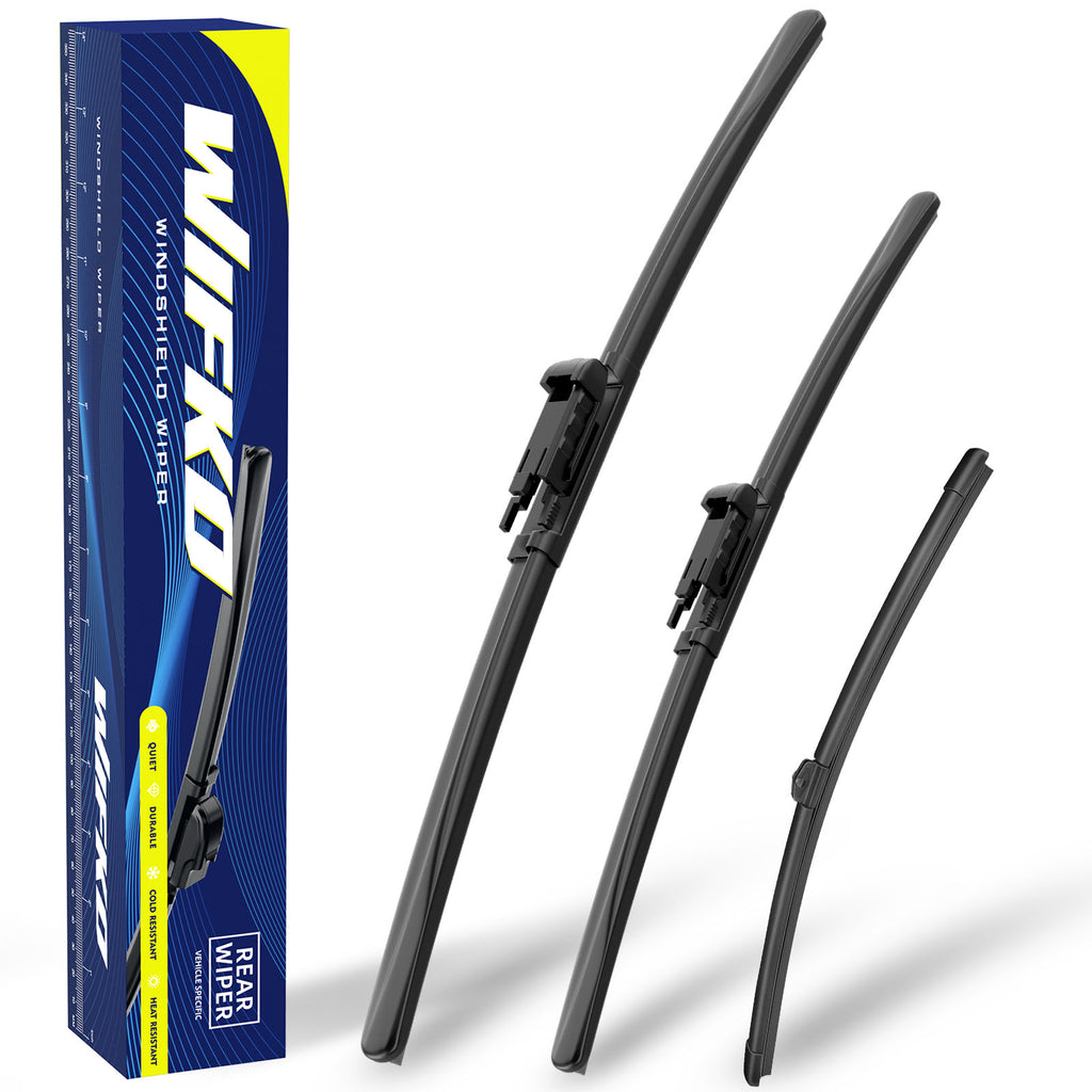 Wiper Blades for BMW 5 2024-2025, Front Pair + Rear, Easy Install