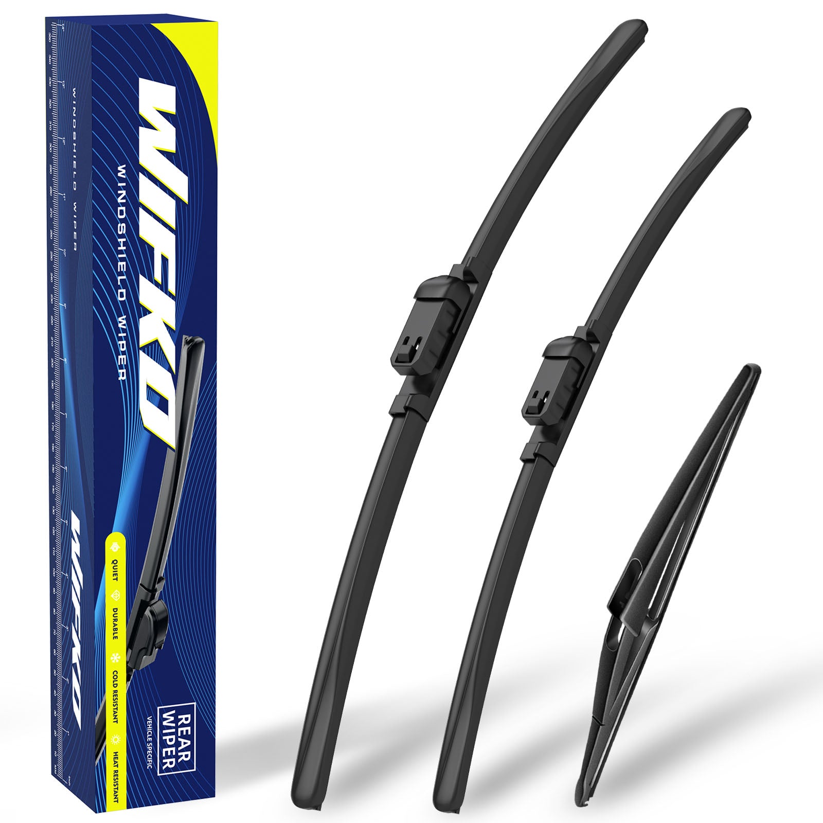 Wifko Windshield Wiper for Hyundai ix20 2010-2020, Replacement For All-season Front and Rear Wipers