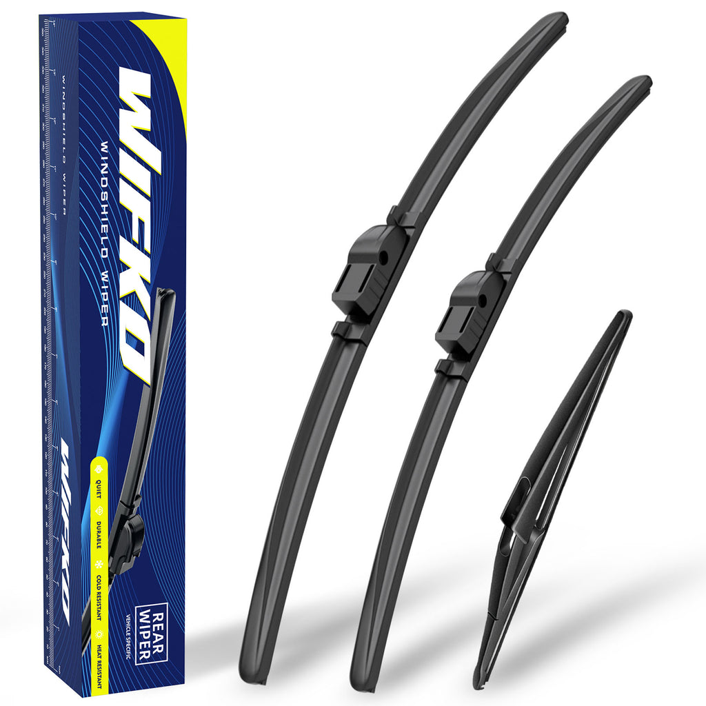 Wiper Blades for Mercedes Benz GLK 2008-2013, Front Pair + Rear, Easy Install