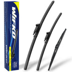 Windshield wiper blades for Audi Q7 2006 2007 2008 2009 2010 2011 2012 2013 2014 Front and Rear Replacement for all-season front wiper blades