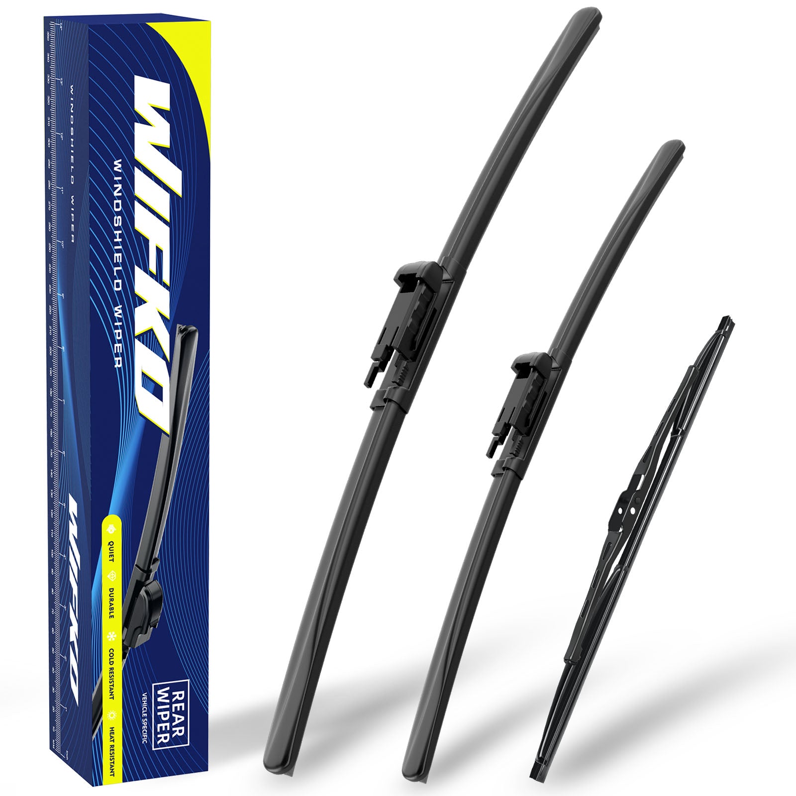 Windshield wiper blades for Audi Q7 2006 2007 2008 2009 2010 2011 2012 2013 2014 Front and Rear Replacement for all-season front wiper blades