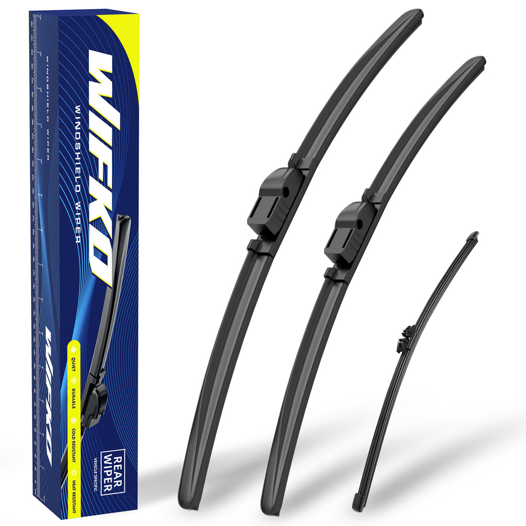 Wiper Blades for BMW X3 2011-2017, Front Pair + Rear, Easy Install
