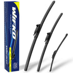 Wiper Blades for BMW X1 2009-2015, Front Pair + Rear, Easy Install