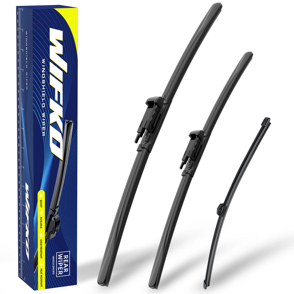 Wiper Blades for Mercedes Benz ML 2005-2010, Front Pair + Rear, Easy Install