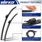 Replacement for Benz A 2016 2017 Front Windshield Wiper Blades-Original Design Style All-seasons Car Window Wipers