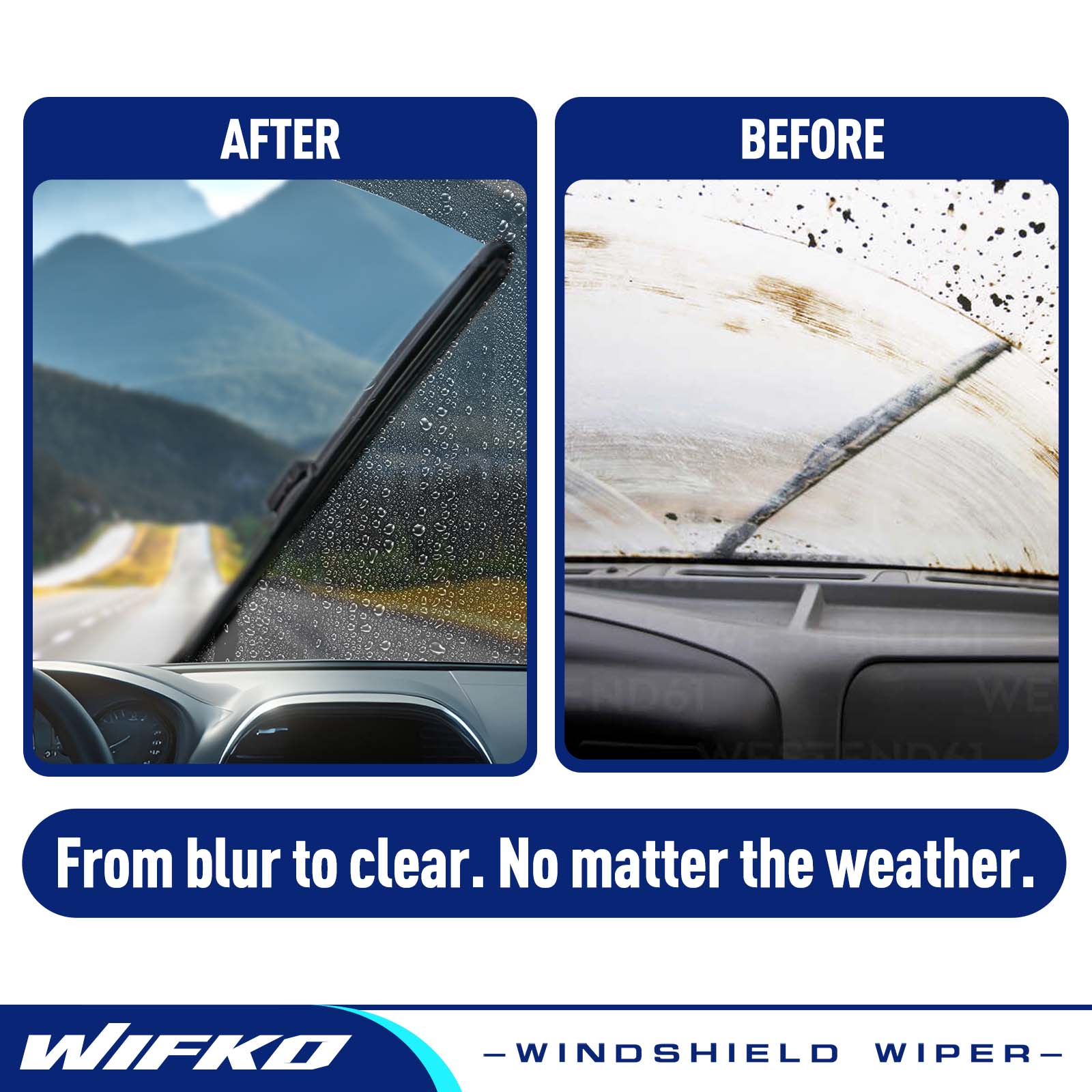 Windshield wiper blades for Audi A7 2010 2011 2012 2013 2015 2016 2017 Front Replacement for all-season front wiper blades