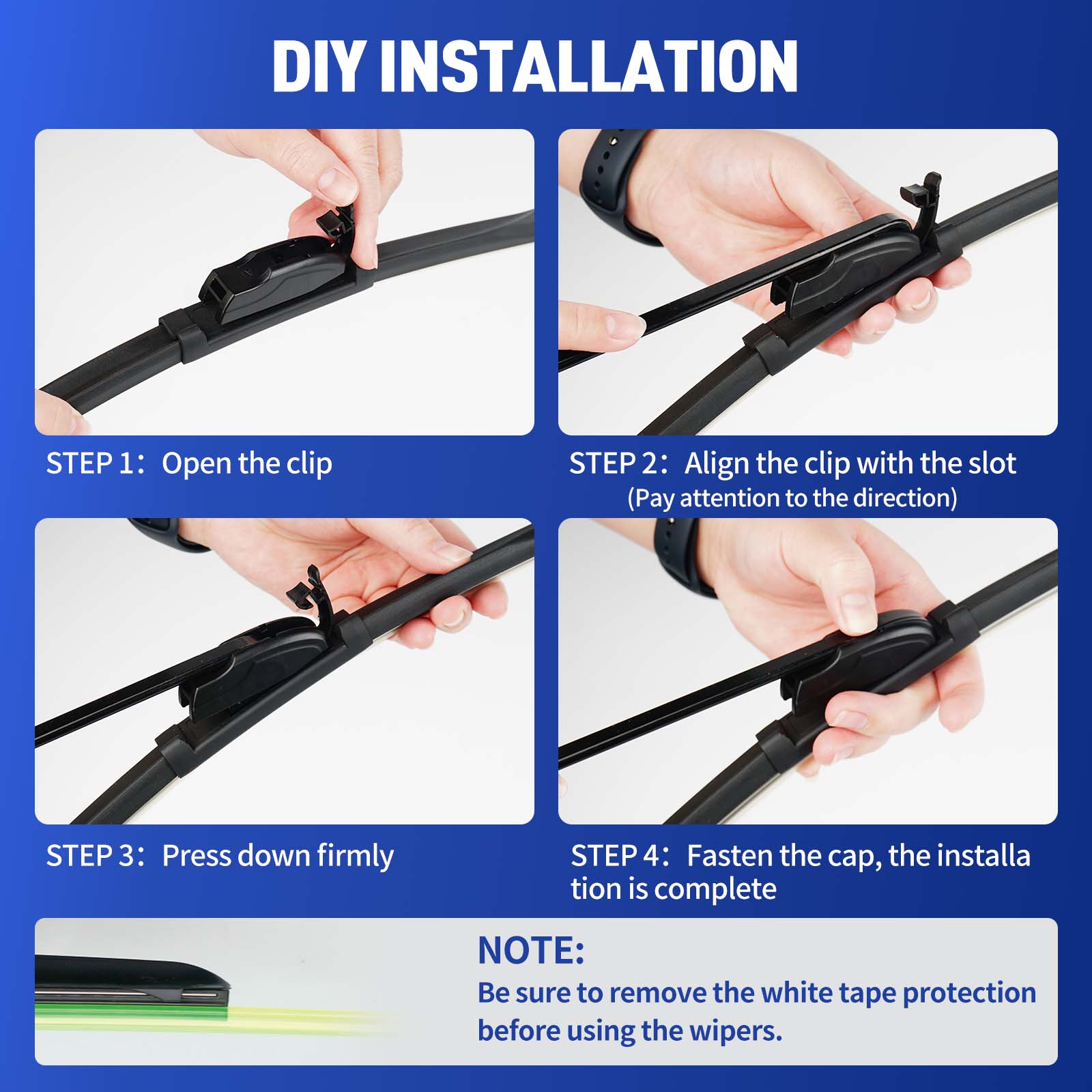 Wifko Windshield Wiper Blades for Honda CR-V 2013-2016, Front and Rear Replacement