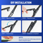 Wiper Blades for BMW X4 2014-2017, Front Pair, Easy Install